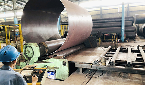 Detalles industriales de la tubería de acero soldado de costura recta Q355B en proyectos de construcción industrial