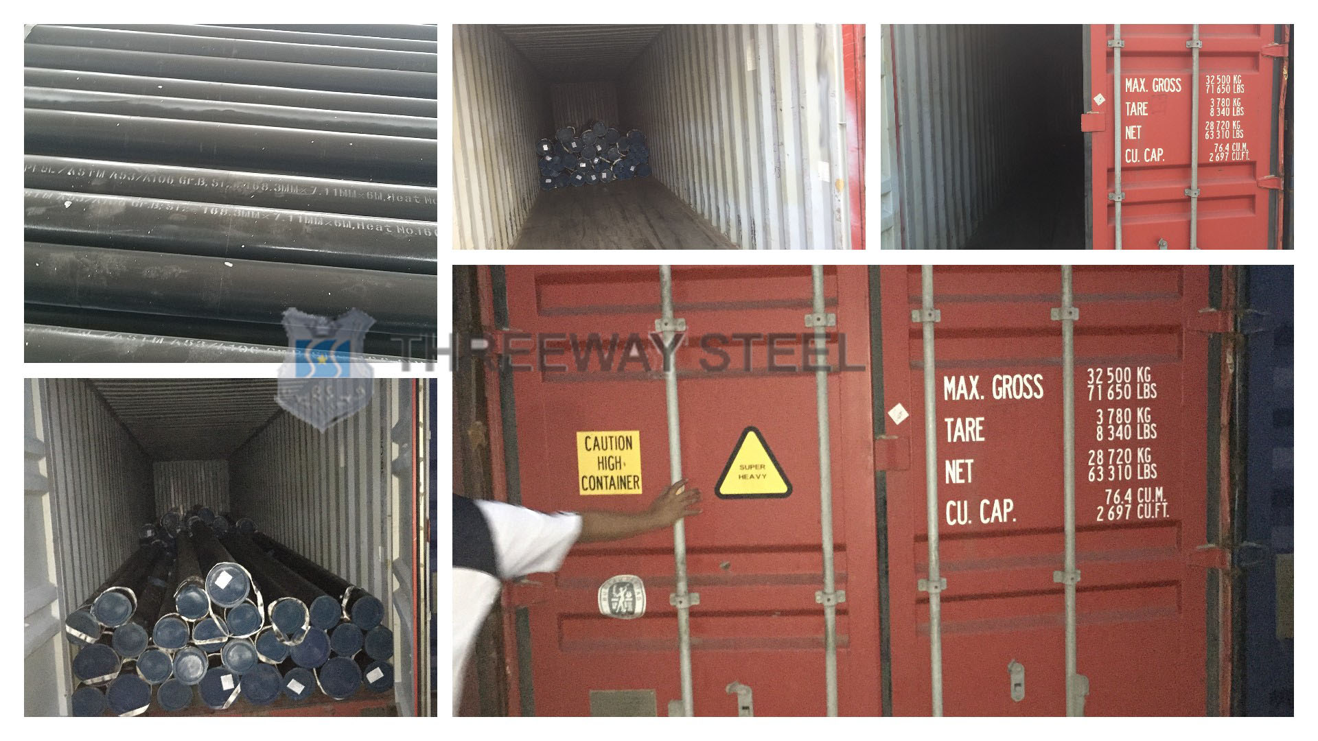 exportación de tubos de acero sin costura