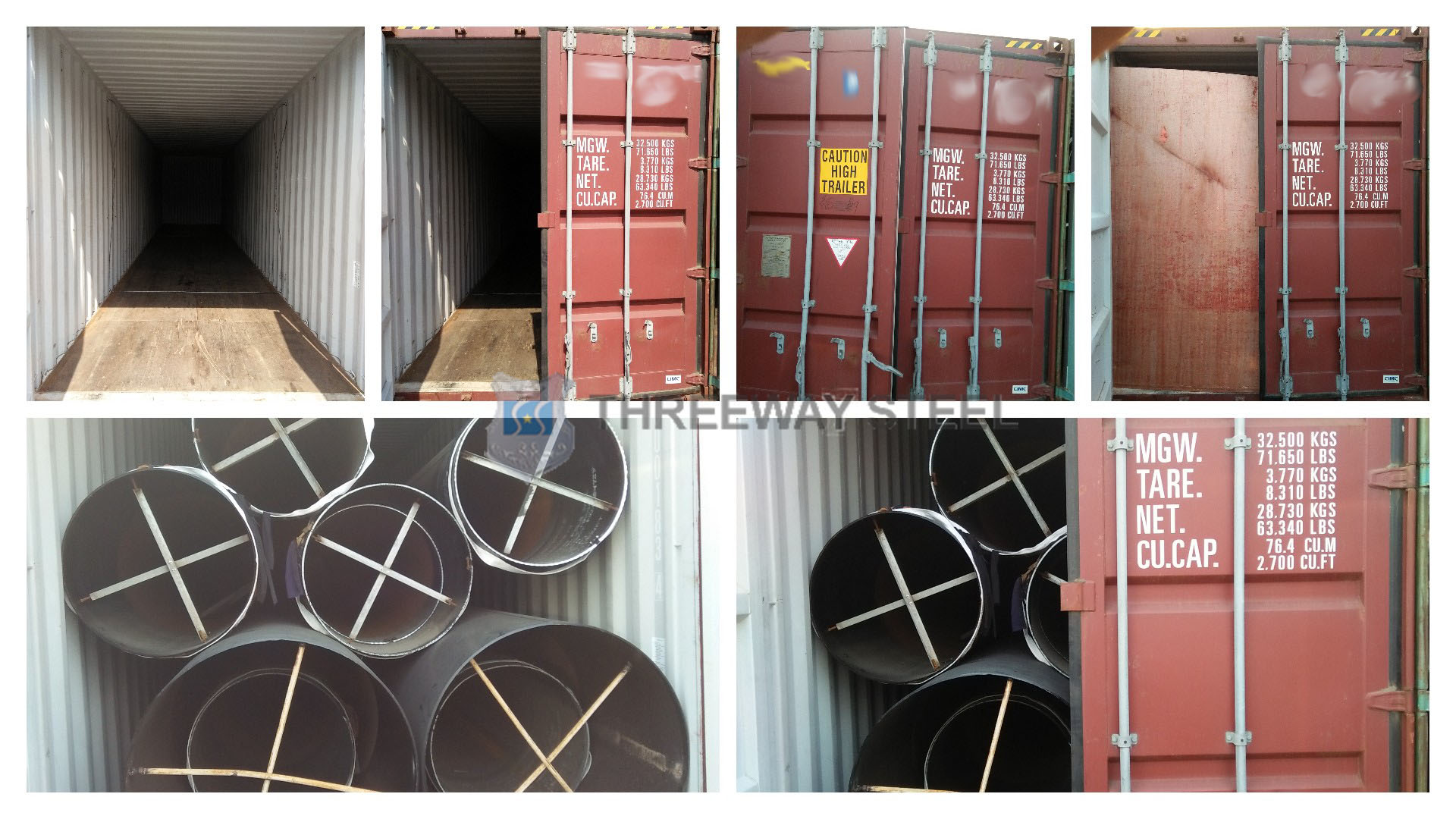 Exportación de tubos de acero LSAW